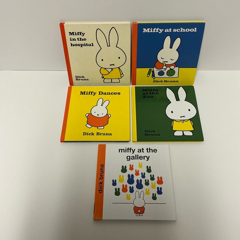 Dick Bruna Miffy HC Books -Miffy in the Hospital, Zoo, Gallery, School & Dances